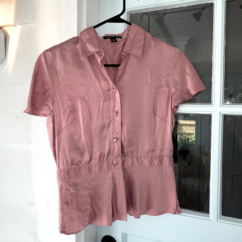 Banana Republic Silk Short Sleeve Top
